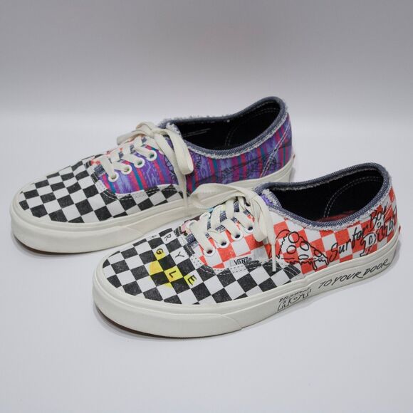 Vans x Stranger Things Surfer Boy Pizza Check Skate Shoes Women Size 9 (7.5 Men) - Picture 2 of 14